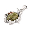 Natural Unakite Pendants G-A224-02P-08-2