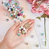 SUNNYCLUE 100Pcs 10 Colors Imitation Pearl Acrylic Berry Beads for DIY Stretch Bracelets Making Kits DIY-SC0015-38-3