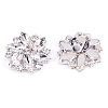 Alloy Rhinestone Shoe Clip Findings FIND-WH0119-08-1
