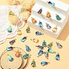 30Pcs 10 Styles Rack Plating Alloy Pendants ENAM-CJ0004-71-5