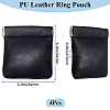 4Pcs Square PU Leather Change Purse with Alloy Shrapnel AJEW-BBC0002-22A-2