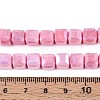 Anti-Tarnish Electroplate Glass Beads Strands GLAA-T025-8mm-10H-4