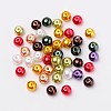 Luster Pearlized Glass Pearl Beads HY-X006-8mm-09-2