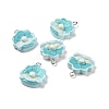Ocean Theme Opaque Resin Pendants RESI-J023-10A-3