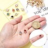 10Pcs Light Gold Plated Brass Pave Cubic Zirconia Connector Charms KK-CJ0002-26-4