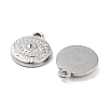 Non-Tarnish 304 Stainless Steel Pendant Rhinestone Settings LS-STAS-P364-03P-2