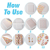 5Pcs 5 Colors Polymer Clay Earrings Water Transfer Paper DIY-HY0003-22B-3