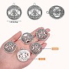 60Pcs Life of Tree Moon Charm Pendant Triple Moon Goddess Pendant Ancient Bronze for Jewelry Necklace Earring Making crafts JX339B-7