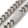 Non-Tarnish 304 Stainless Steel Curb Necklaces NJEW-Q337-04D-P-2