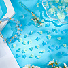 150Pcs 3 Colors Transparent Two Tone Spray Painted Glass Beads GLAA-LT0001-04C-3