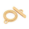 Brass Toggle Clasps KK-A223-18G-4