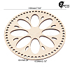Wooden Basket Bottoms AJEW-WH0126-08B-2