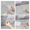 2-Tier Transparent Acrylic Minifigures Display Case ODIS-WH0061-50B-3