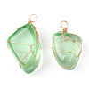 Glass Pendants KK-F868-18G-02-3