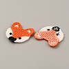 Animal Polyester Knitted Appliques DIY-WH0399-42G-2