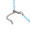 2Pcs 2 Colors Glass Seed Beaded Necklaces Set NJEW-FZ00028-3