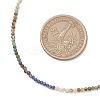 2MM Natural & Synthetic Mixed Gemstone Gradient Color Faceted Round Beaded Necklaces for Women NJEW-JN05865-03-3