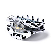 Leopard Print Pattern PVC Claw Hair Clips LS-PHAR-M013-02E-3