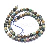 Natural Chrysocolla Beads Strands G-K310-A16-6mm-2