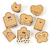 150Pcs 5 Styles Kraft Paper Earring Display Cards DIY-TA0006-04-3