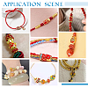 40Pcs 4 Styles Zinc Alloy Enamel Beads ENAM-PH0003-25-5