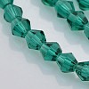 Faceted Bicone Glass Beads Strands EGLA-P017-4mm-09-3