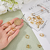 24Pcs 4 Style Brass & 304 Stainless Steel Clip-on Hoop Earring Findings KK-BBC0012-54-3
