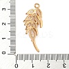 Brass Micro Pave Clear Cubic Zirconia Pendants ZIRC-U003-01G-05-3