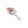 Teapot Alloy Wood Pendant Decorations HJEW-JM03394-5