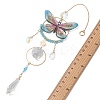 Stainless Steel Resin Butterfly Suncatcher HJEW-TA00451-03-3