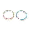 Ion Plating(IP) 304 Stainless Steel Huggie Hoop Earrings EJEW-F111A-25mm-Y-2