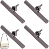4Pcs Zinc Alloy Twist Bag Lock Purse Catch Clasps PURS-CP0001-03B-1