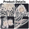Flower Lace Embroidery Sewing Fiber Appliques DIY-WH20011-90C-6