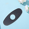 Oval Stainless Steel Faucet Hole Covers STAS-WH20001-18A-EB-7