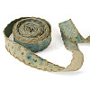 5 Yards Polyester 3D Star Gold Stamping Ribbon OCOR-TAC0023-14A-2