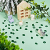 600Pcs PVC Imitation Mint Leaf DJEW-OC0003-88-4