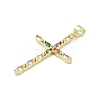 Real 18K Gold Plated Brass with Glass Pendants KK-A209-05A-G-2
