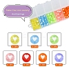 245~266Pcs 7 Colors Transparent Acrylic Beads TACR-YW0001-57-2