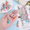 24Pcs 8 Colors Silicone Pen Holder Clip HJEW-DR00034-3