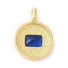 Brass with Cubic Zirconia Pendants KK-K339-01G-03-2