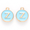 Golden Plated Alloy Enamel Charms ENAM-S118-04Z-1