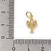Brass Micro Pave Clear Cubic Zirconia Pendants KK-R162-023G-4