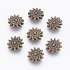 Tibetan Style Alloy Sun Beads TIBEP-GC188-AB-NR-1