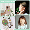 120Pcs 2 Colors Opaque Resin Cabochons RESI-ME0001-24-5
