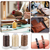 3 Rolls 3 3 Colors Flat Waxed Polyester Cord OCOR-CL0001-12A-5