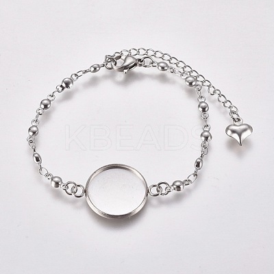 Tarnish Resistant 304 Stainless Steel Bracelet Making STAS-L248-001P-1