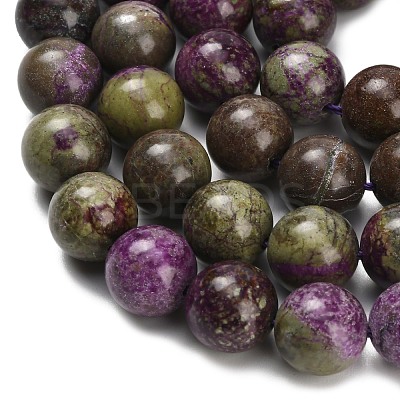 Natural Atlantisite Stichtite Beads Strands G-Z110-C06-12mm-1