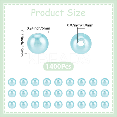 Spray Painted ABS Plastic Imitation Pearl Beads OACR-PA0001-38A-03-1