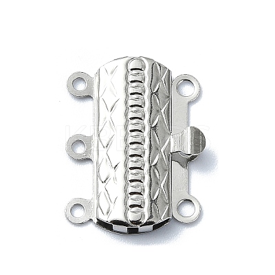 Non-Tarnish 304 Stainless Steel Box Clasp STAS-Q318-01P-1