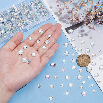 430pcs 5 Styles Plastic Cabochons FIND-PH0021-48B-1